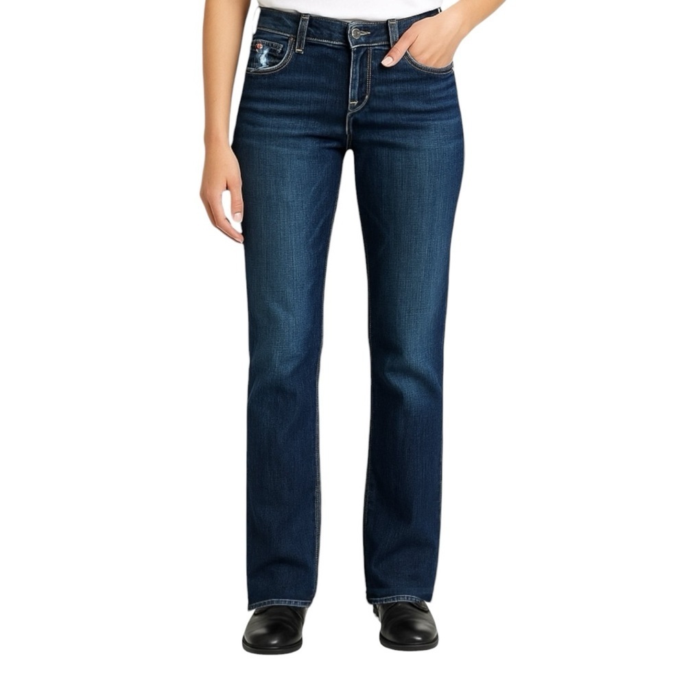 Hudson Classic Straight Leg Stretch Denim Size 27 Flap Pocket